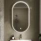Nuie Columba Inset Frame Led Mirror 800 x 500mm - Chrome - welovecouk