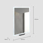 Luka Smart Illuminated Mirror with Alexa - 500 x 700 - Frameless - welovecouk