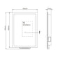 Luka Smart Illuminated Mirror with Alexa - 500 x 700 - Frameless - welovecouk
