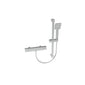 SDG Square Cool Touch Thermostatic Shower Mixer With Slide Rail Kit - Chrome