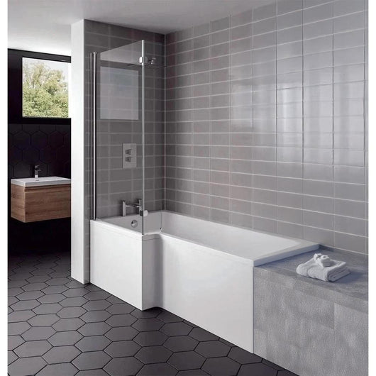  L-Shaped 1500 x 850 Shower Bath - welovecouk