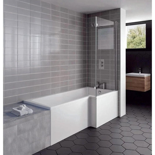  L-Shaped 1500 x 850 Shower Bath - welovecouk