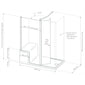 Lakes Classic Walk-In Enclosure With Seated Shower Tray - W 1500 X D 800mm - Ex-Display