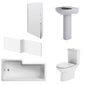 Lawton 1600mm L Shape Shower Bathroom Suite