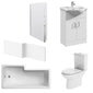 Lawton Vanity 1700mm L Shape Shower Bathroom Suite