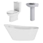 Lawton Freestanding Serenity Slipper Bath Suites - 1500 x 750