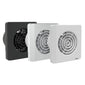 Layci Extractor Fan with Adjustable Run Timer - 158 x 158 - Chrome