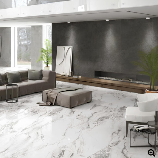  Louise Blanco Square Porcelain Tile