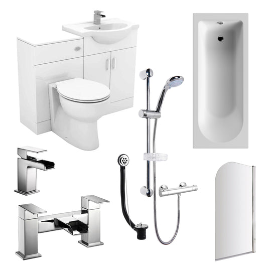  Mayford Combination 1700 Shower Bathroom Suite - welovecouk