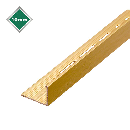  10mm L Shape Matt Brushed Gold Trim