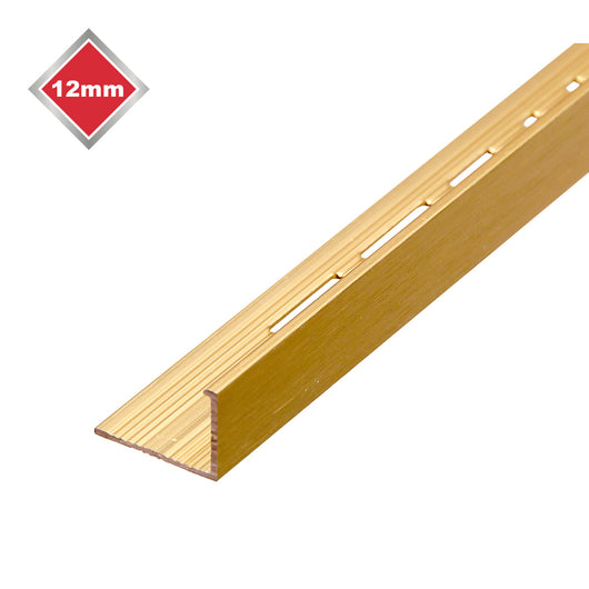  12mm L Shape Matt Brushed Gold Trim