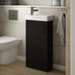 Nuie Minimalist 400mm Floorstanding Basin Vanity Unit - Charcoal Black