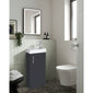 Nuie Minimalist 400mm Floorstanding Basin Vanity Unit - Gloss Grey