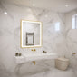 Denver 3 Tone Frame Lit LED Mirror 700 x 500mm - Brushed Brass