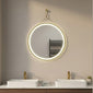 Memphis 3 Tone Round Frame Lit LED Mirror 600mm - Brushed Brass