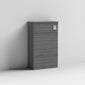 Mantello 500mm Back to Wall WC Unit - Anthracite Woodgrain