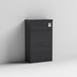 Mantello 500mm Back to Wall WC Unit - Charcoal Black