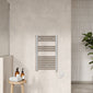 Electric Only Heated Towel Rail 720mm H x 400mm W - Chrome