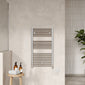 Electric Only Heated Towel Rail 920mm H x 480mm W - Chrome