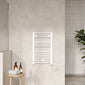 Electric Only Heated Towel Rail 720mm H x 400mm W - White