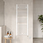 Electric Only Heated Towel Rail 1375mm H x 480mm W - White