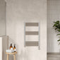 Nuie Round Straight Electric Towel Radiator 800x500 - Chrome