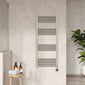 Nuie Round Straight Electric Towel Radiator 1200x500 - Chrome