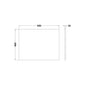 MFC worktop 605 x 460 x 18 - Matt White