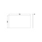 MFC worktop 805 x 460 x 18 - Matt White