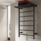 Reina Maira Vertical Designer Electric Heated Towel Rail - 1190 x 500mm - Black - welovecouk