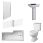 Melbourne 1600mm L Shape Shower Bathroom Suite