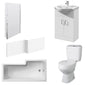 Melbourne Vanity 1500mm L Shape Shower Bathroom Suite