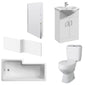 Melbourne Vanity 1600mm L Shape Shower Bathroom Suite