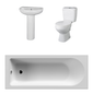 Crystalline 1600 Complete Bathroom Suite with Conway Tap Pack