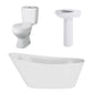 Melbourne Freestanding Serenity Slipper Bath Suites - 1500 x 750