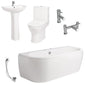 Misirlou 1700mm Shingle Complete Bathroom Suite - Chrome