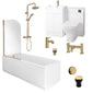 Monty 1600 Straight Bath 1000 Combi Bathroom Suite