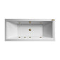 Quadra 1700 x 700 Whirlpool & Hydrotherapy Spa Bath