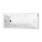 Square Single Ended Whirlpool Hydrotherapy SPA Bath 1600 x 700mm