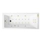 Square Single Ended Whirlpool Hydrotherapy SPA Bath 1600 x 700mm