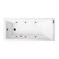 Square Single Ended Whirlpool Hydrotherapy SPA Bath 1600 x 700mm - welovecouk