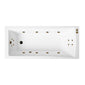 Square Single Ended Whirlpool Hydrotherapy SPA Bath 1600 x 700mm - welovecouk