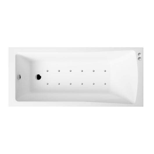  Square Single Ended Hydrotherapy Air SPA Bath - 1400 x 700mm