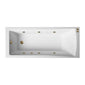 Riverside Whirlpool & Hydrotherapy Spa Bath - 1400 x 700 with 6 Jet - welovecouk