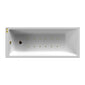 Thin Edged Single Ended Hydrotherapy Air SPA Bath - 1800 x 800mm