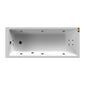 Thin Edged Single Ended Whirlpool Bath 1800 x 800mm - welovecouk