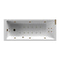 Thin Edged Single Ended Whirlpool Bath 1800 x 800mm - welovecouk