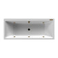 Thin Edged Double Ended Whirlpool Bath 1800 x 800mm - welovecouk