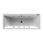 Thin Edged Double Ended Whirlpool Bath 1800 x 800mm - welovecouk
