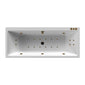 Thin Edged Double Ended Whirlpool Bath 1800 x 800mm - welovecouk